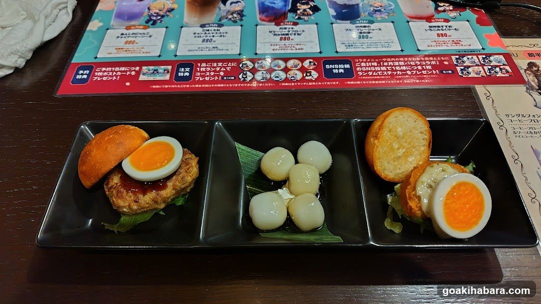 Food Platter with Menu Card