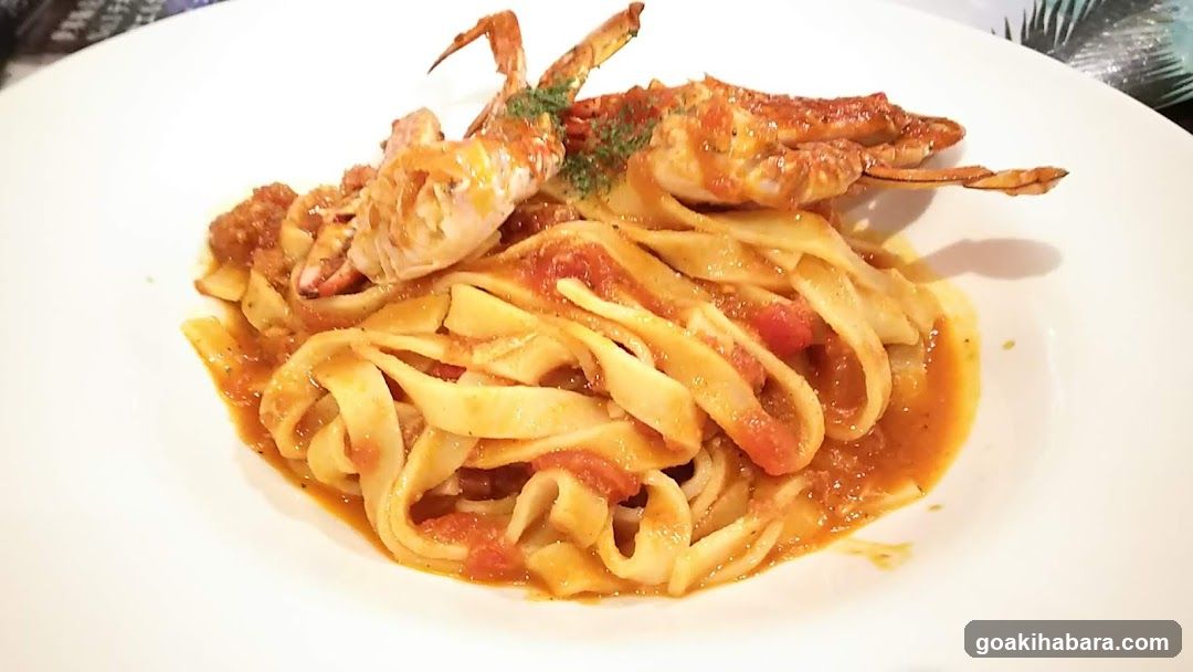 Crab Pasta with Tomato Sauce