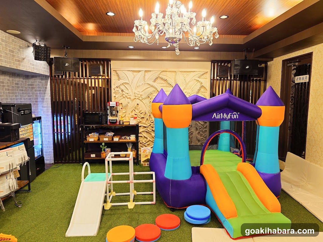 Indoor Play Area with Inflatable Bounce House