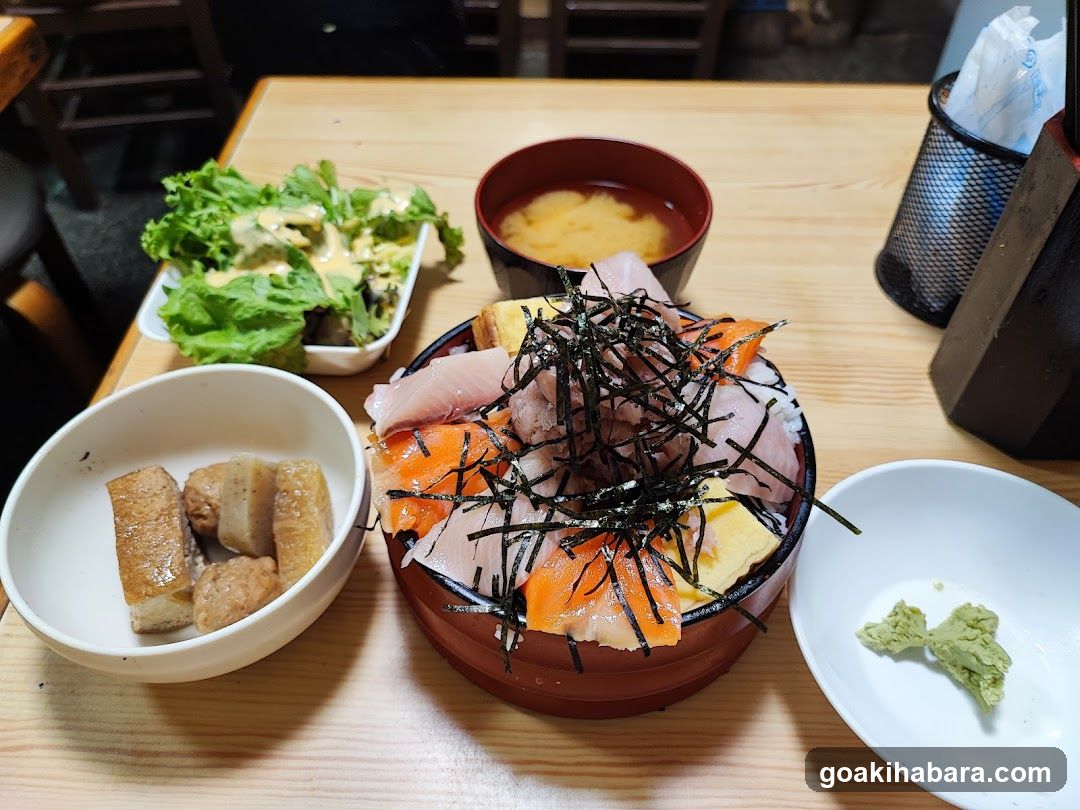 Sushi Bowl with Side Dishes