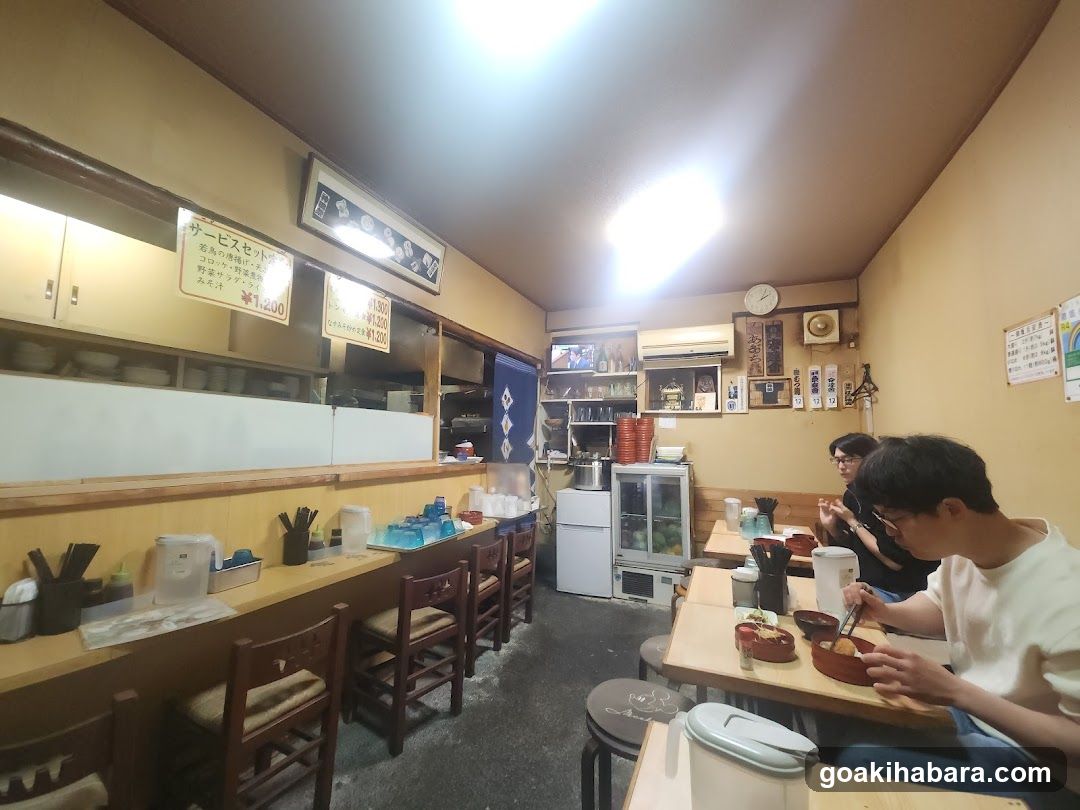 Dining Interior with Menu Board