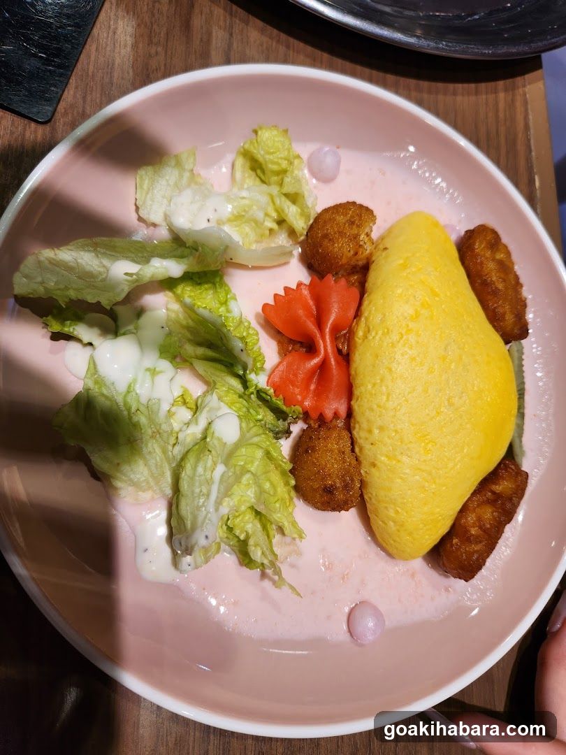 Omelette and Salad Plate