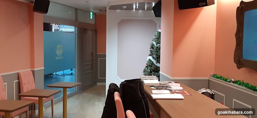 Interior of a cozy cafe or lounge