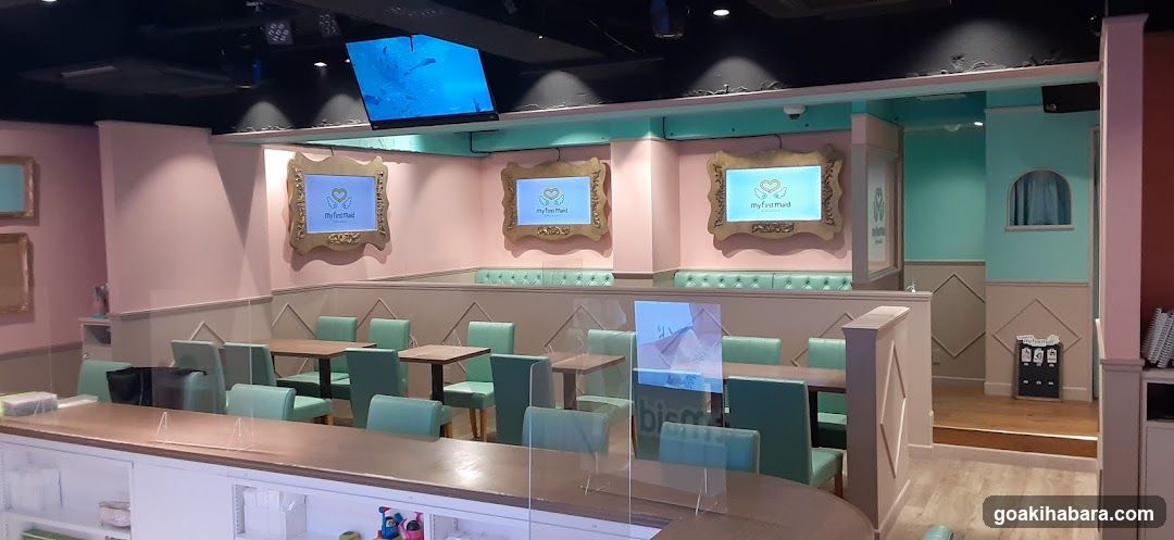 Interior of a themed restaurant or cafe