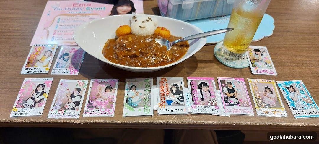 Ema Birthday Event Meal and Merchandise