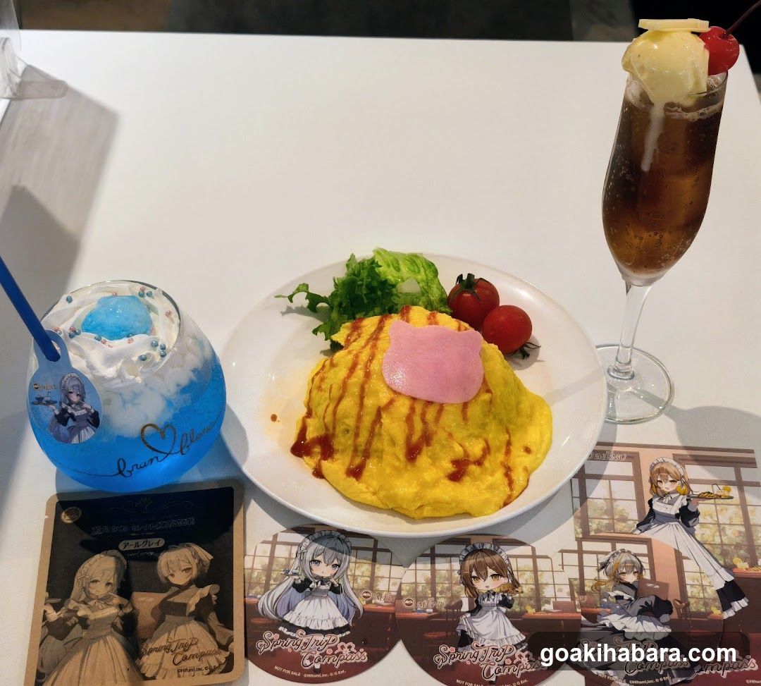 Anime-themed Omelette Meal