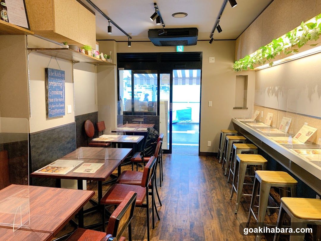 Interior of a cozy cafe or restaurant