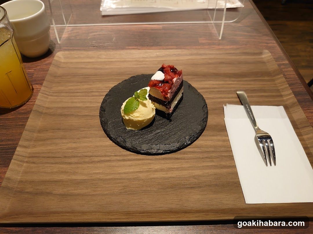 Dessert Plating on Slate