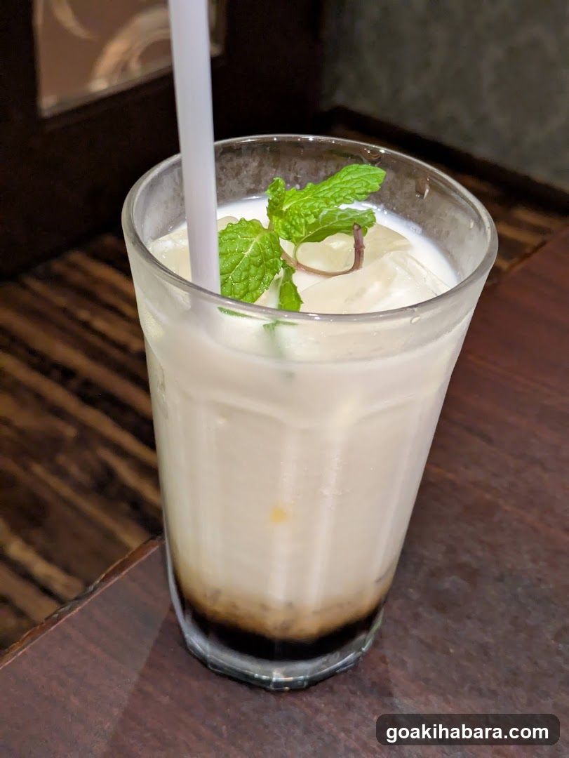 Iced Coffee with Mint