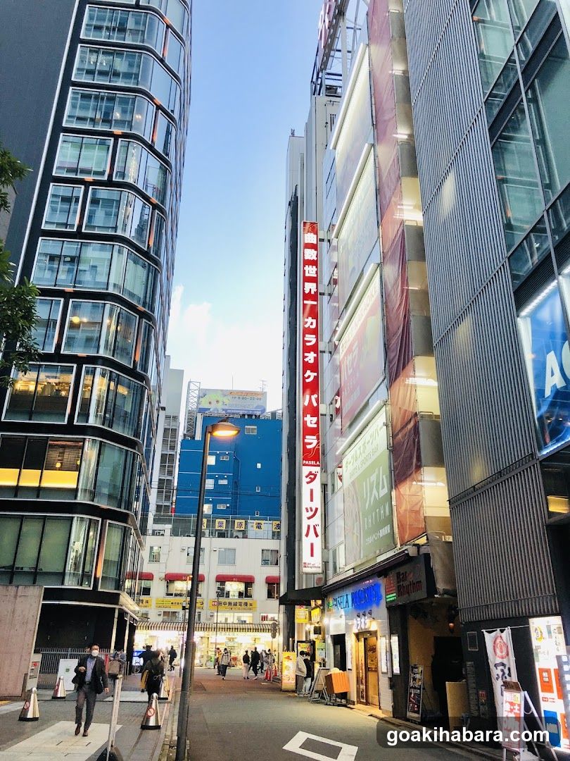 Urban Street Scene with Shops and Buildings
