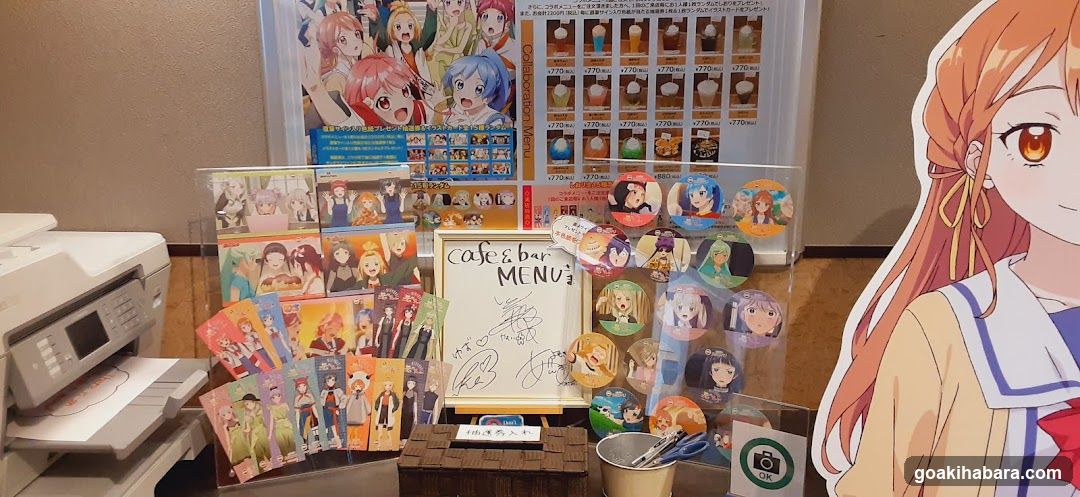 Anime Cafe Merchandise Display