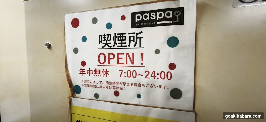 pappa smoking area sign