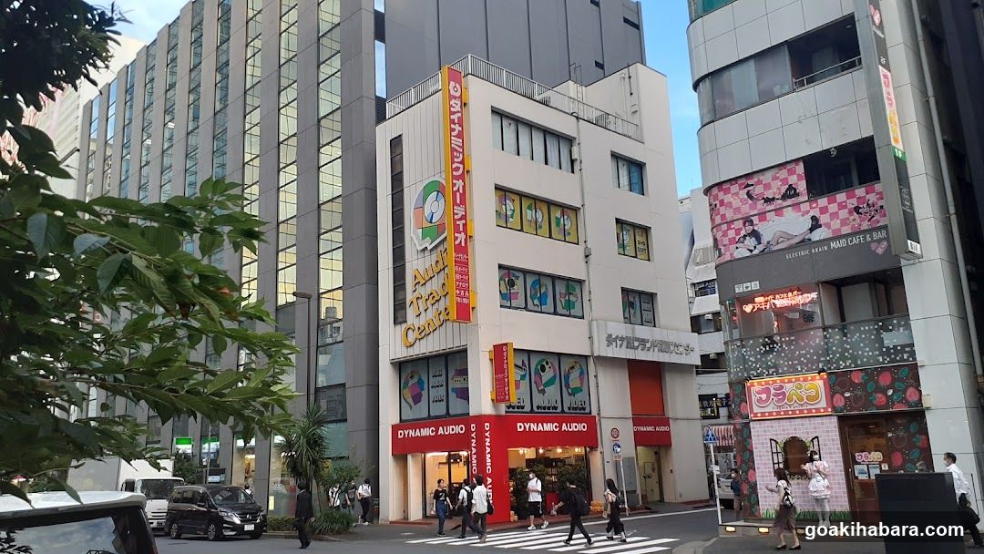 Urban Street Scene with Shops and Buildings