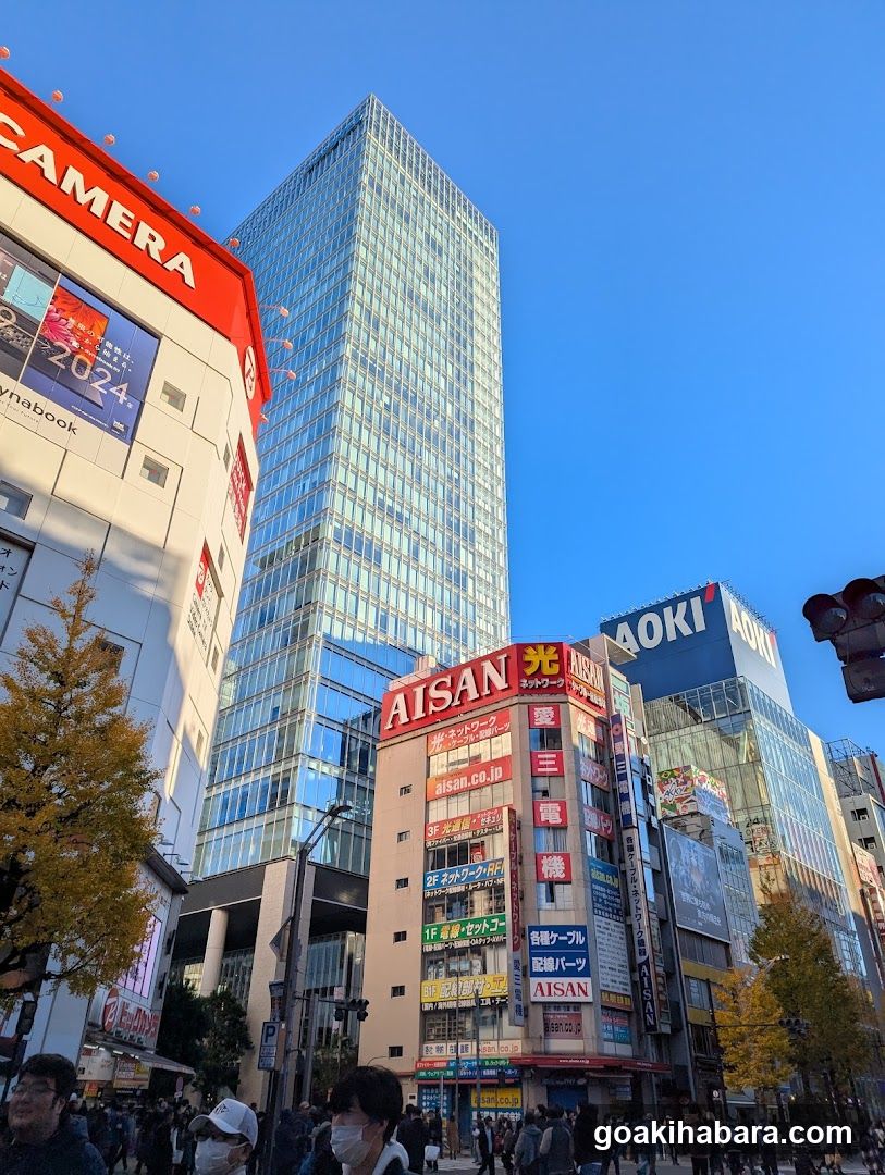Urban Street Scene with Tall Buildings