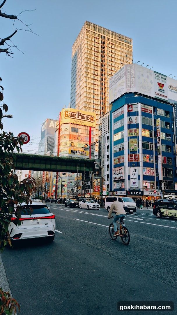 Urban Street Scene with Buildings and Vehicles