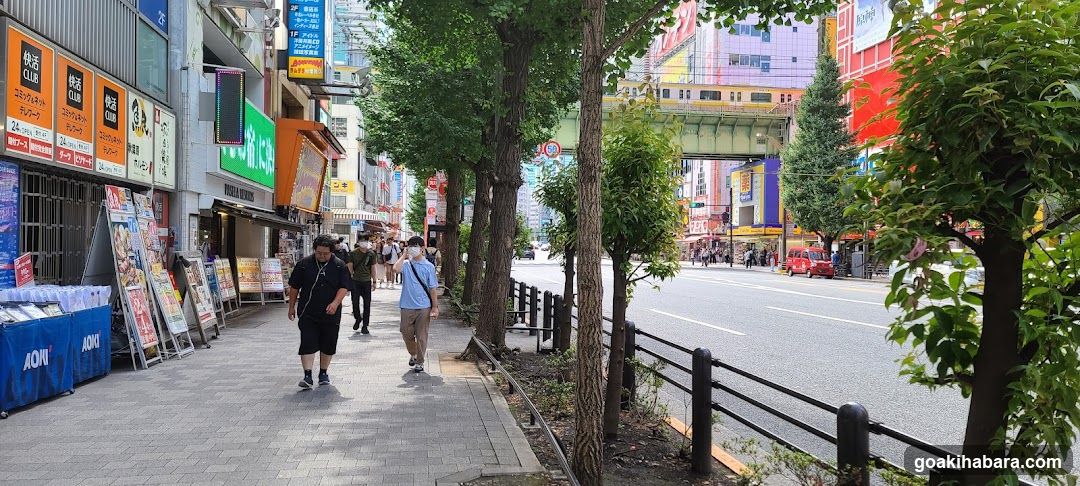 Urban Street Scene with Pedestrians