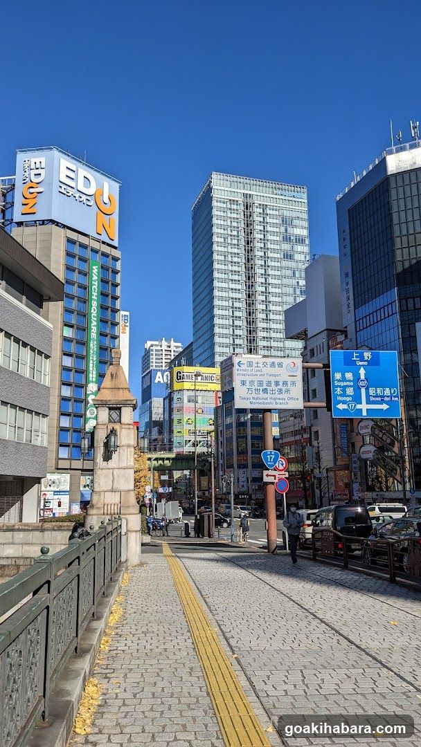 Urban Street Scene with Signage and Buildings