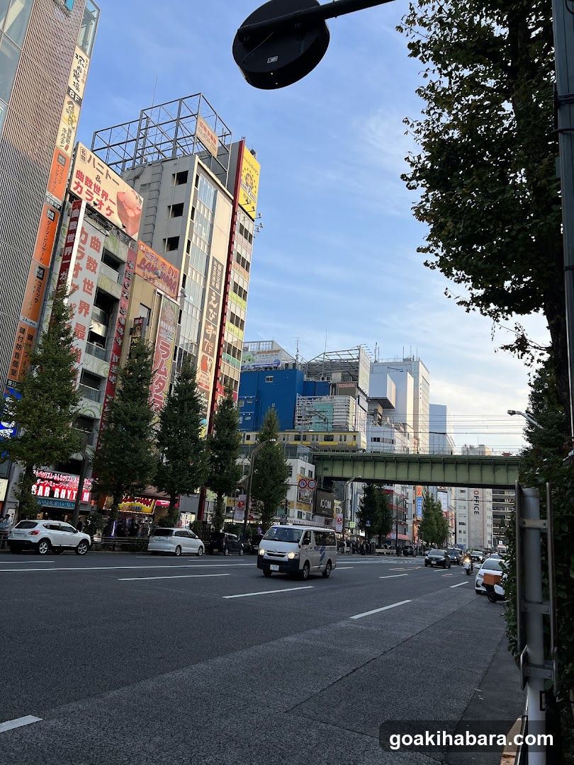 Urban Street Scene with Buildings and Vehicles