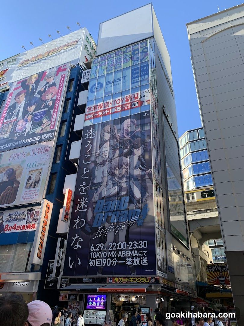 Anime Billboard and Street Scene in Japan