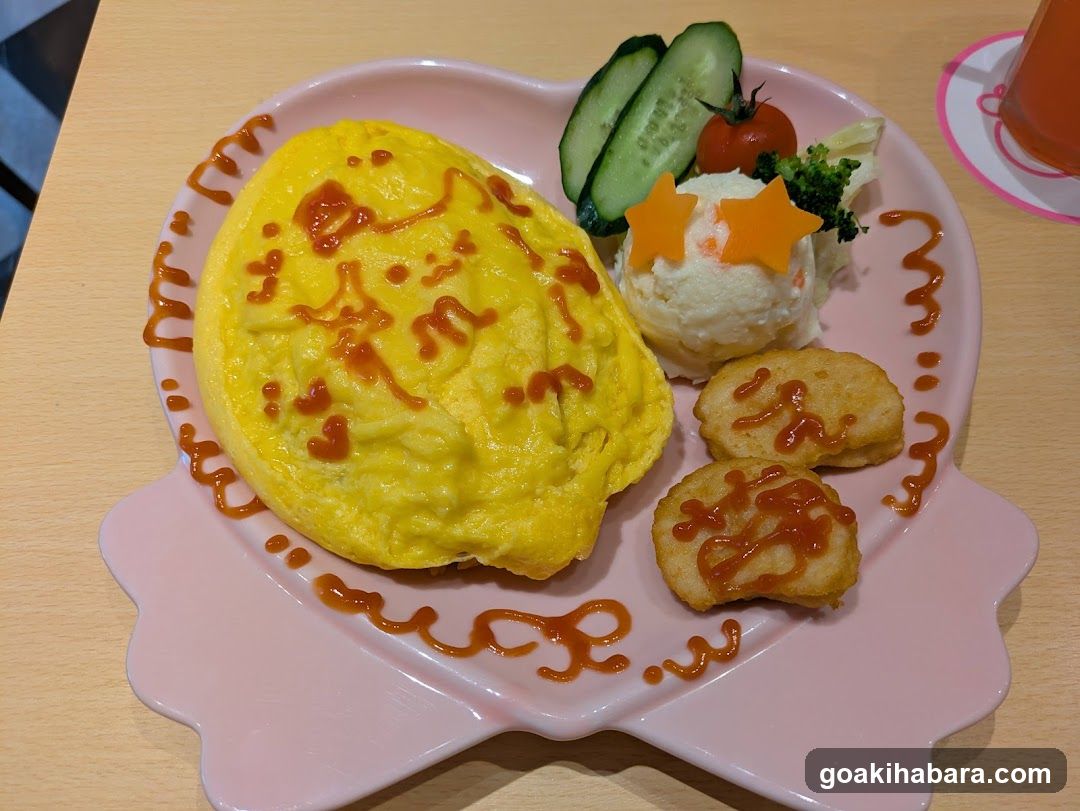 Omelette and Side Dish Plate