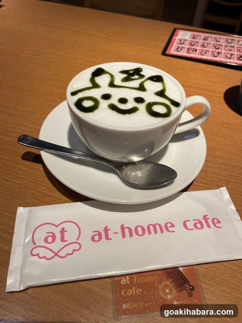 Latte Art Coffee at Cafe