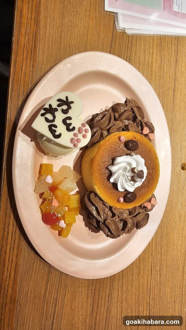 Dessert Plate with Pancake and Fruit
