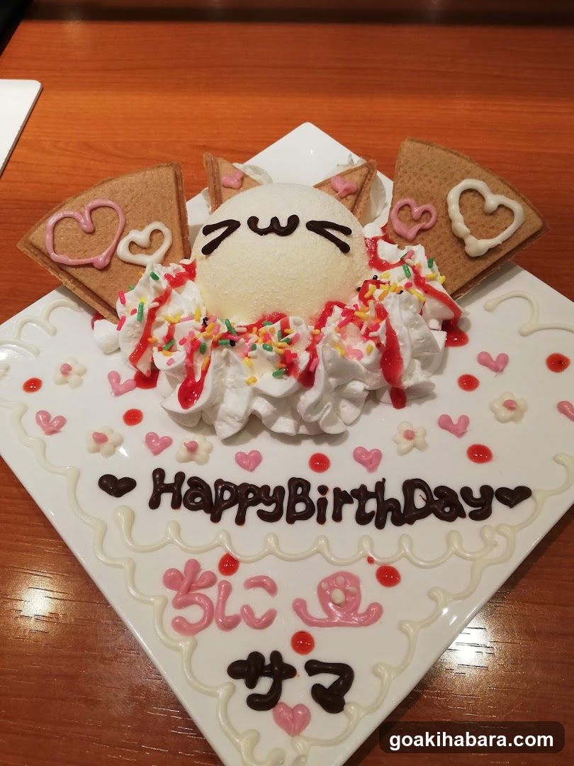 Cat-themed Birthday Cake