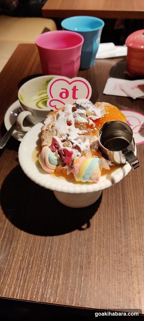 Sweet Dessert with Marshmallows and Powdered Sugar
