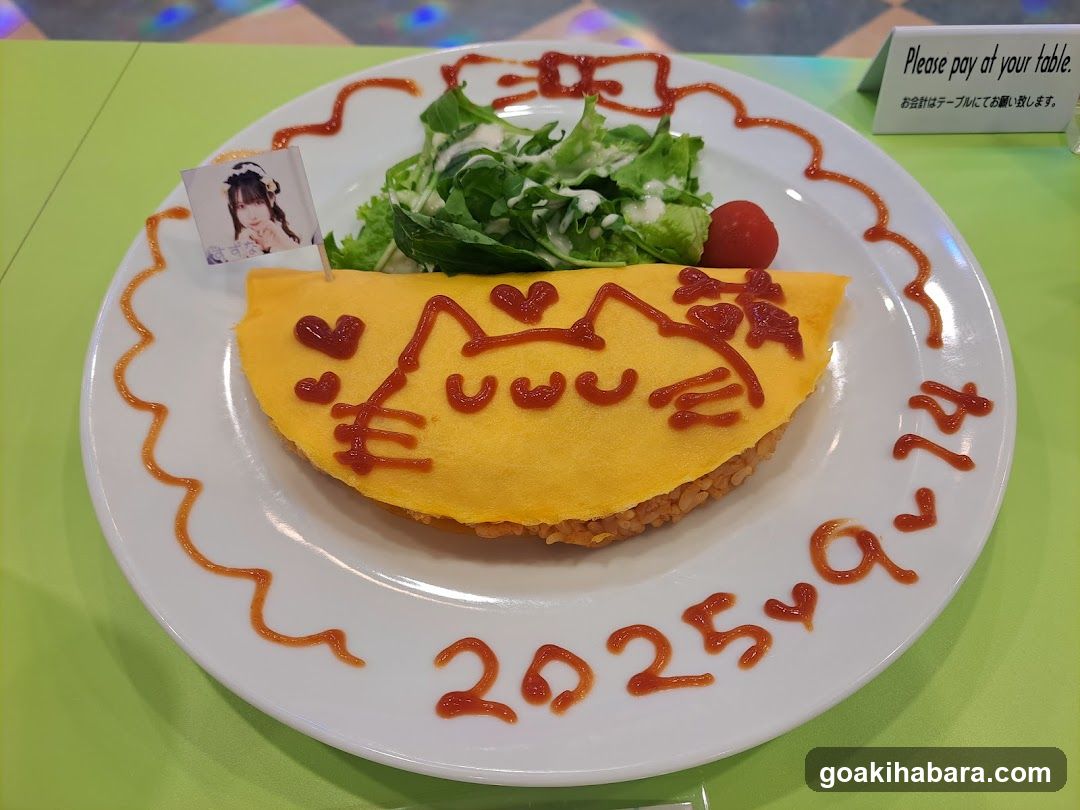 Cat-themed Omelette Rice Bowl