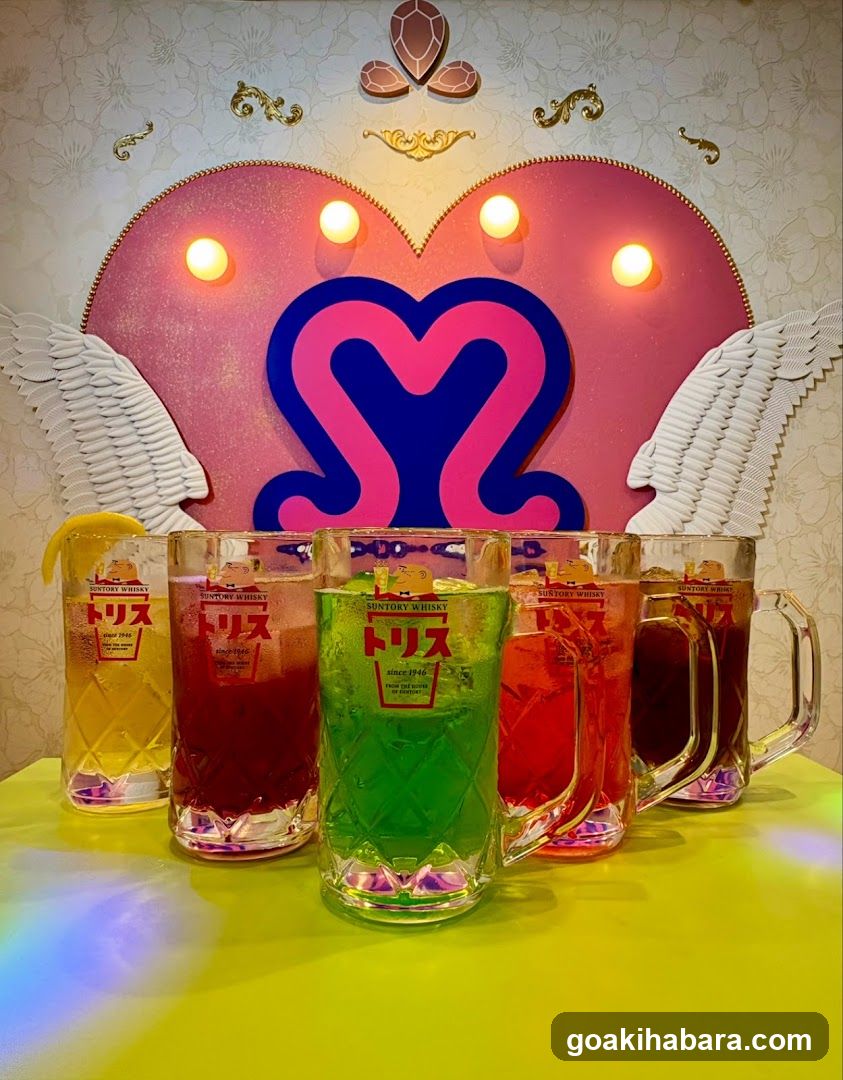 Colorful Tris Drinks Display