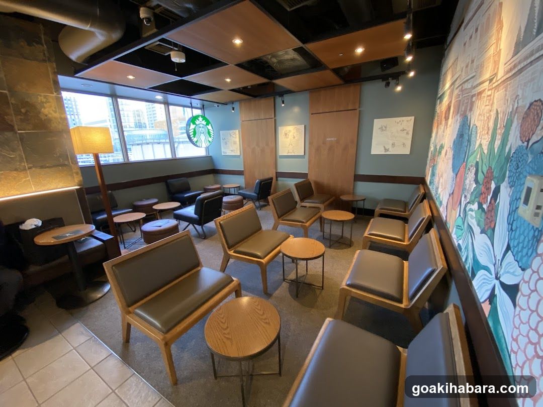 Starbucks Interior Seating Area