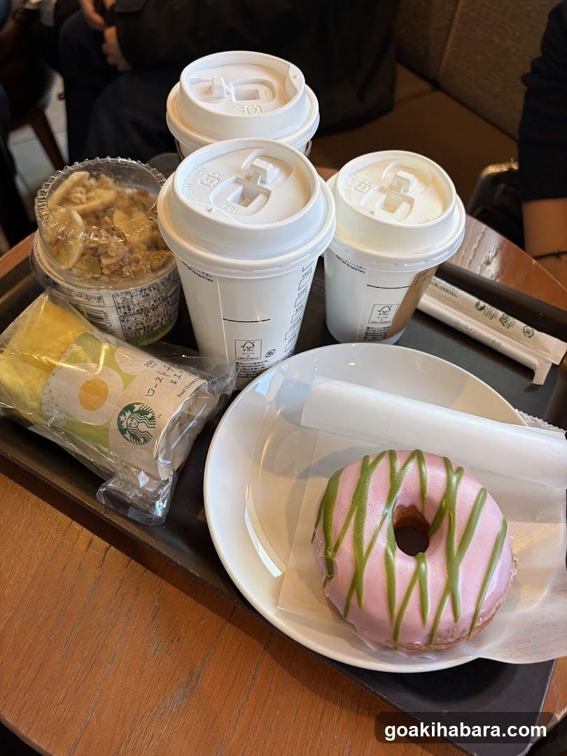 Starbucks Coffee and Donut Meal