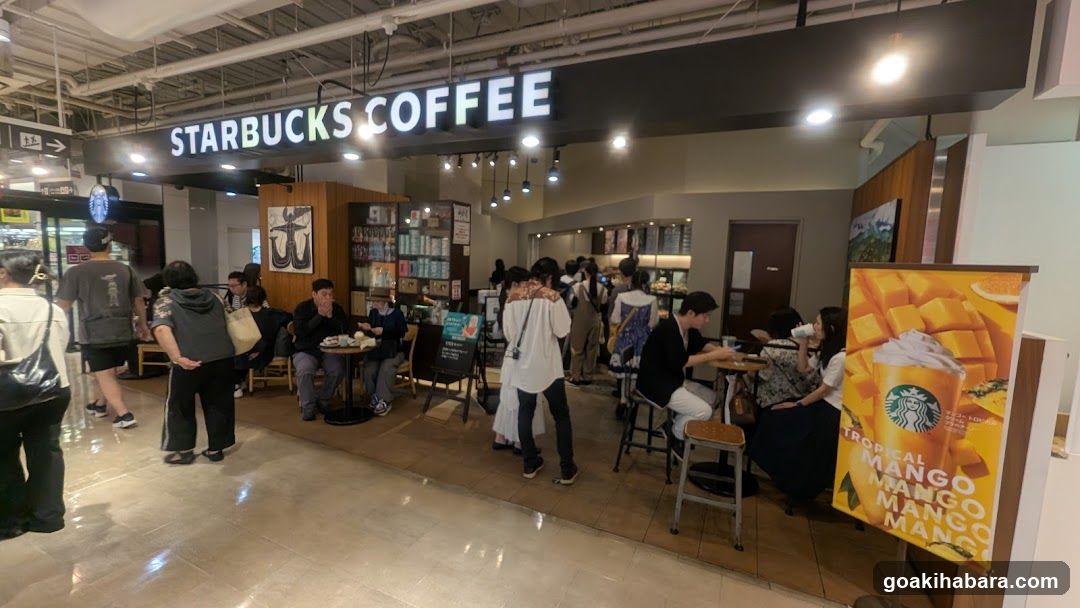 Starbucks Coffee Interior Scene