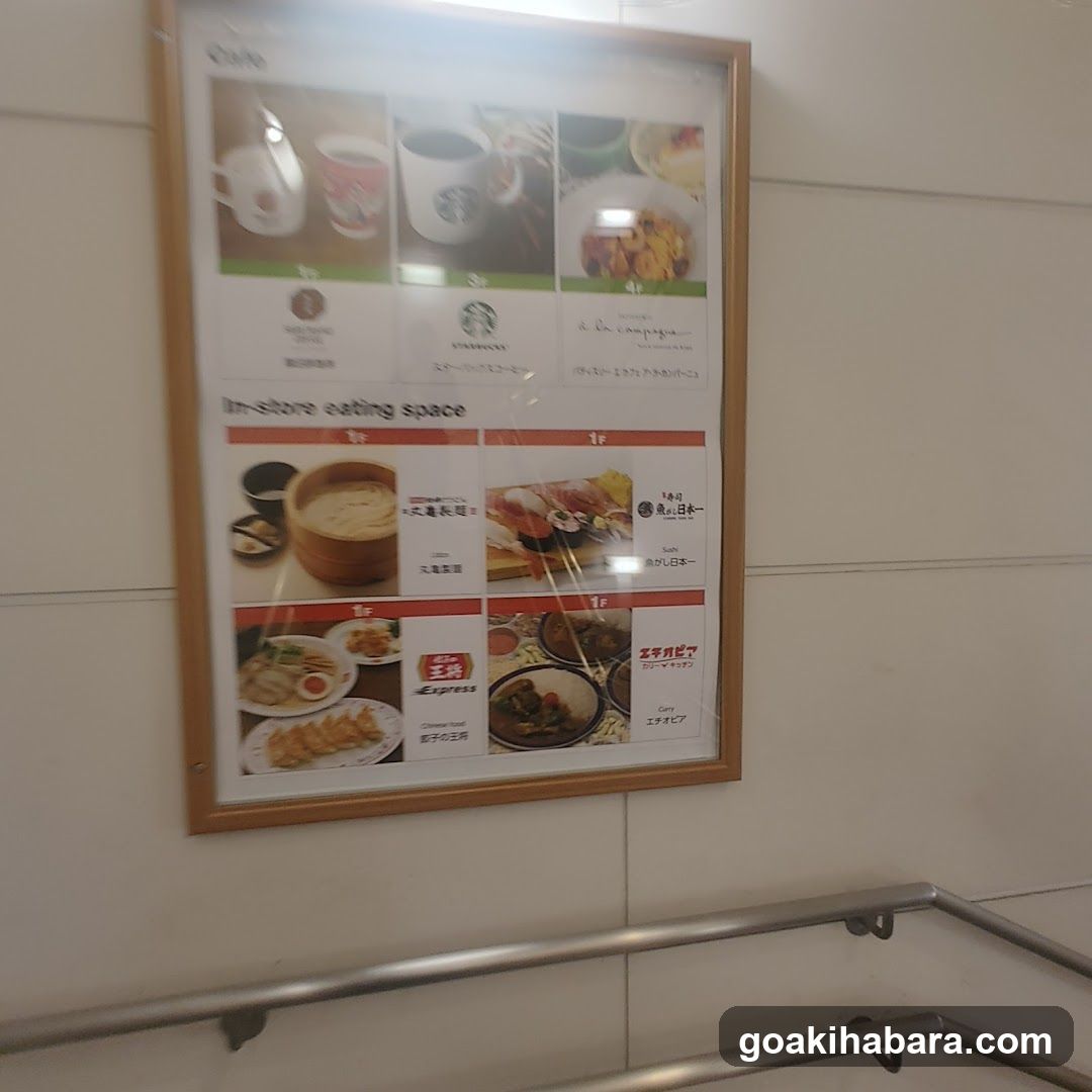 In-Store Eating Space Menu Board