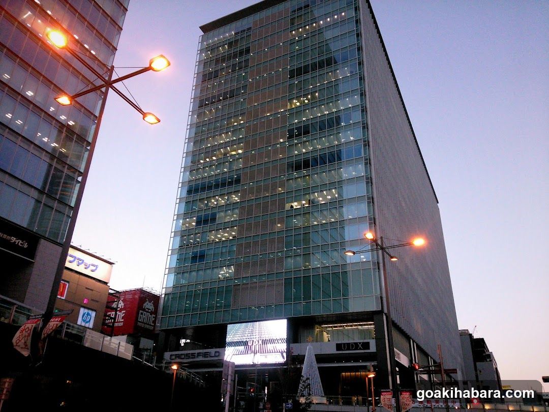 Evening Cityscape with Tall Building