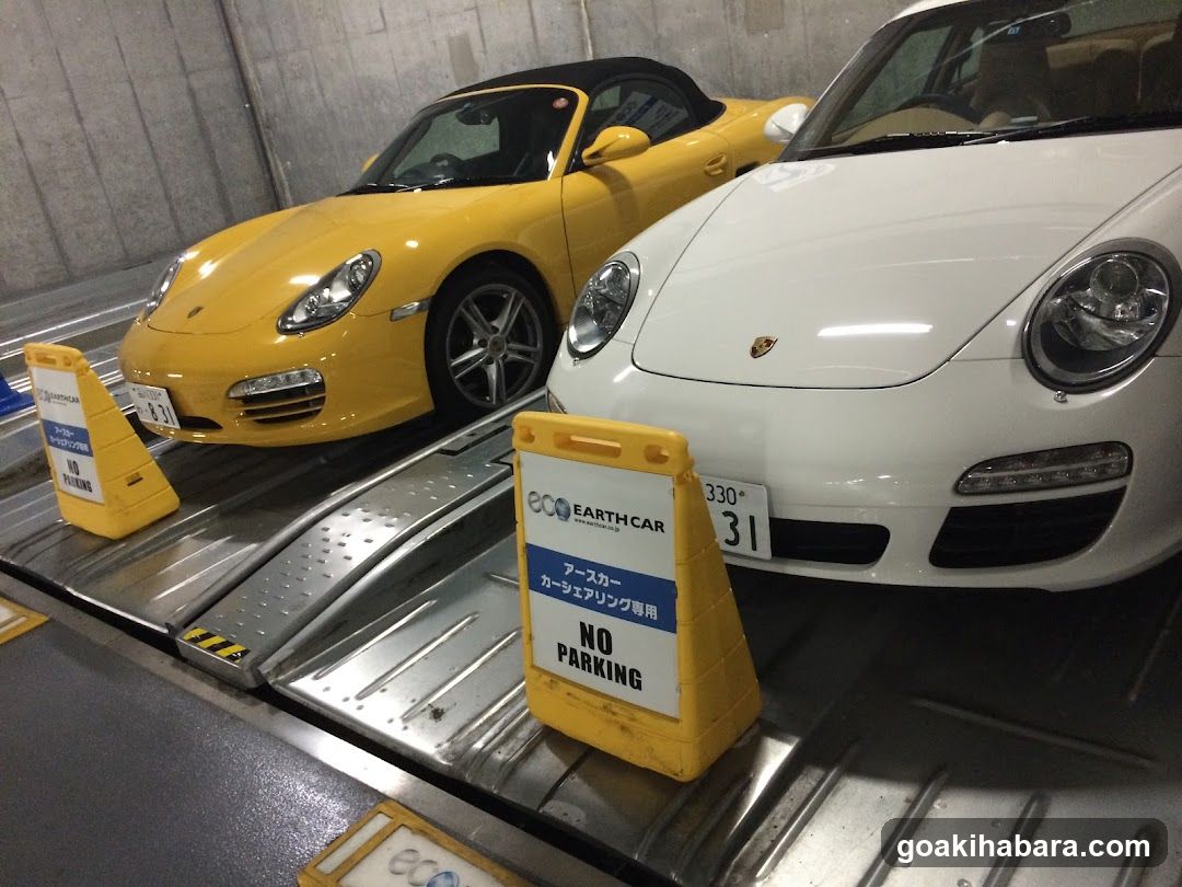 Porsche Cars in Parking Area