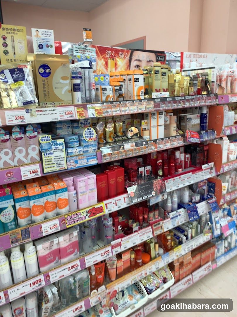 Beauty and Cosmetics Shelf Display