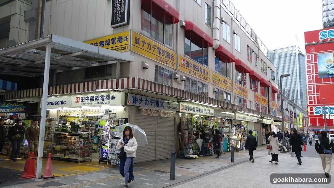 Street Scene with Shops and Pedestrians