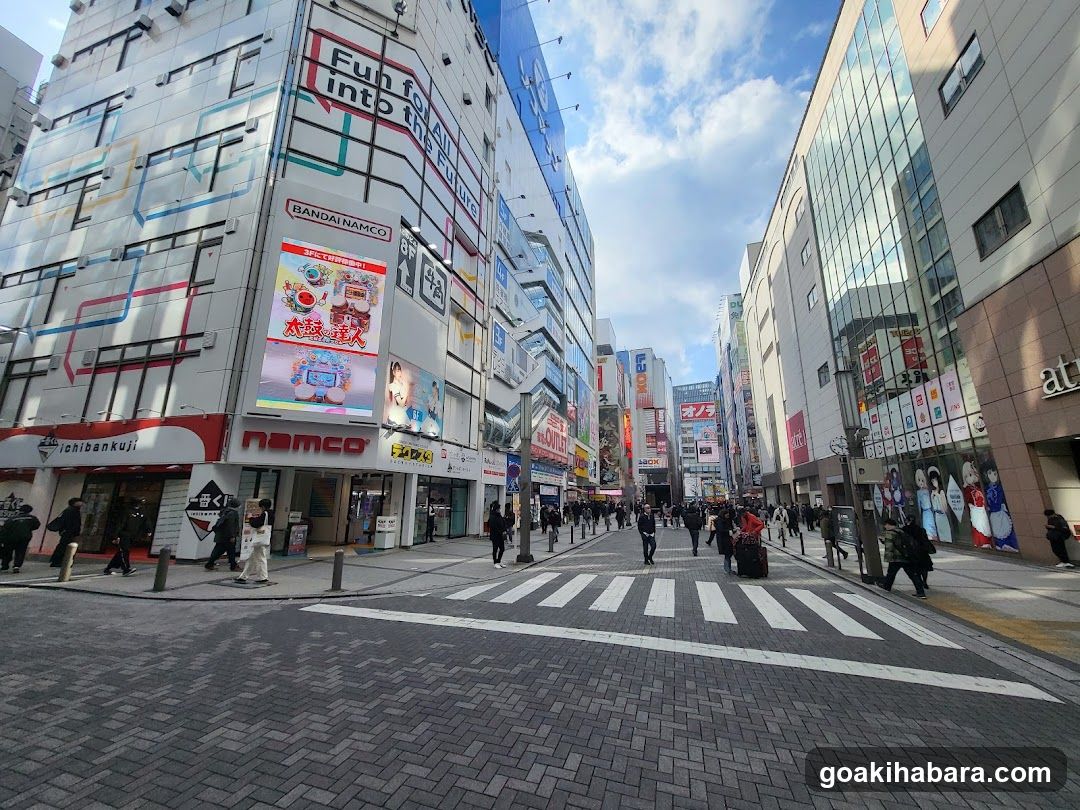 Urban Street Scene with Shopping Complex