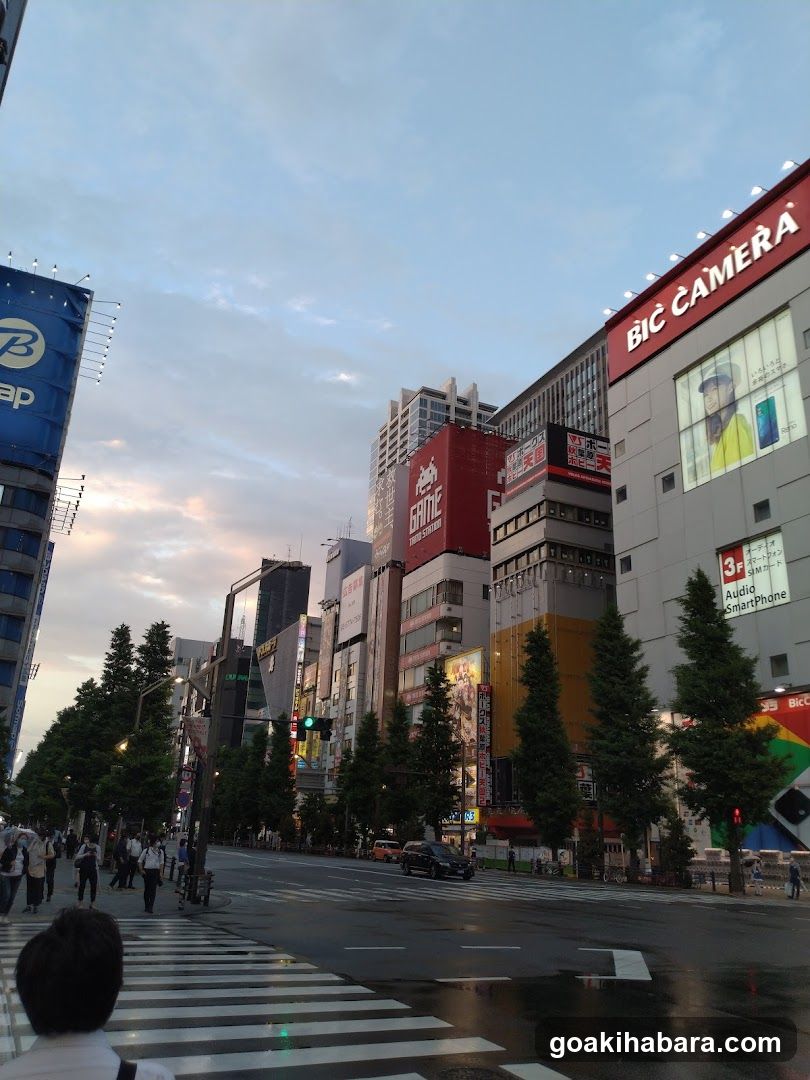 Urban Street Scene at Dusk