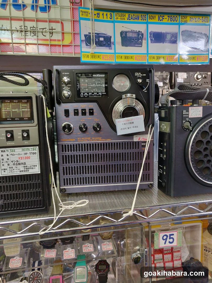 Radio and Electronics Display Shelf