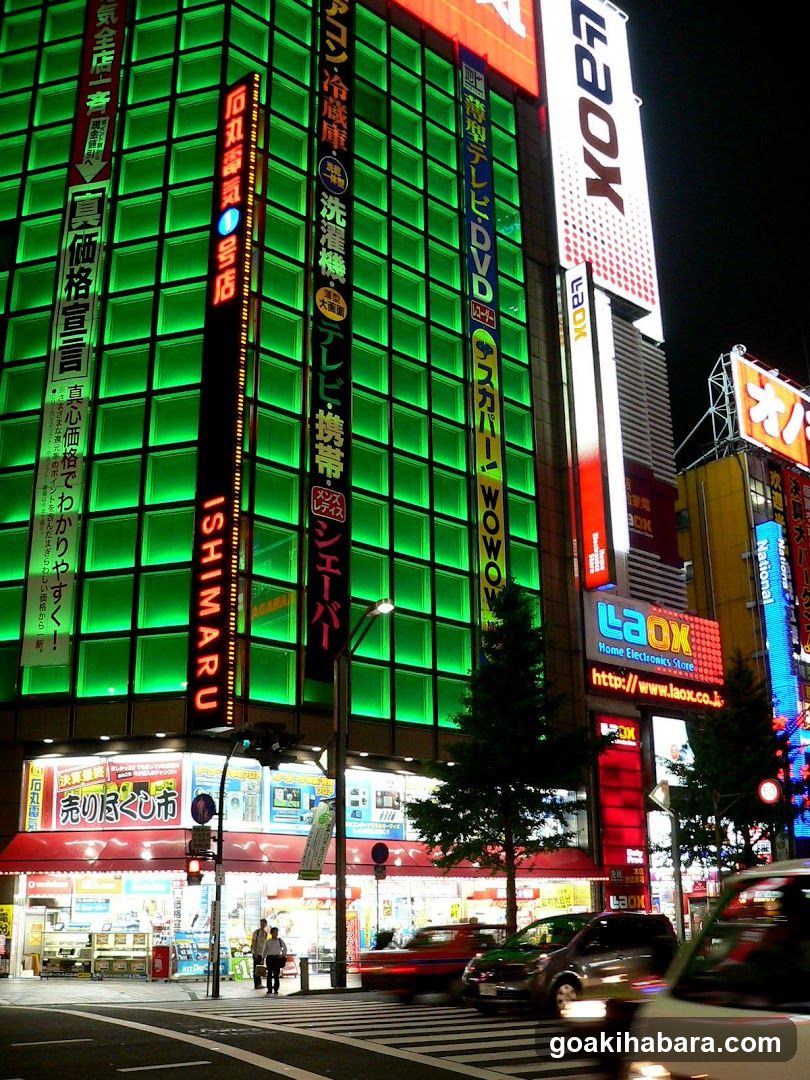 Night Street Scene with Neon Signs