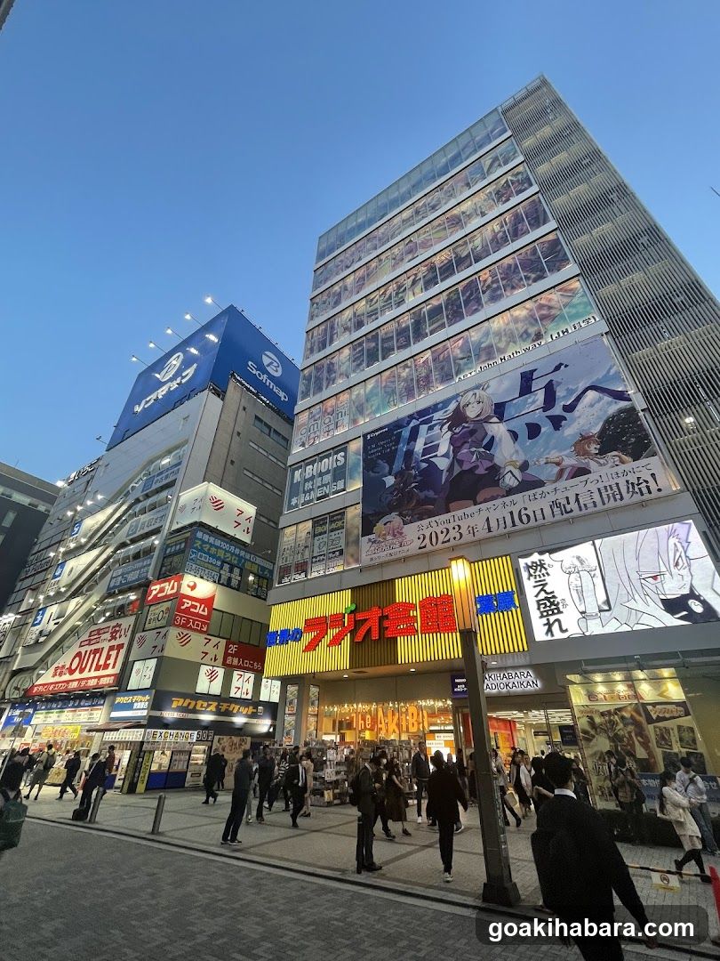 Anime-themed street scene in Japan