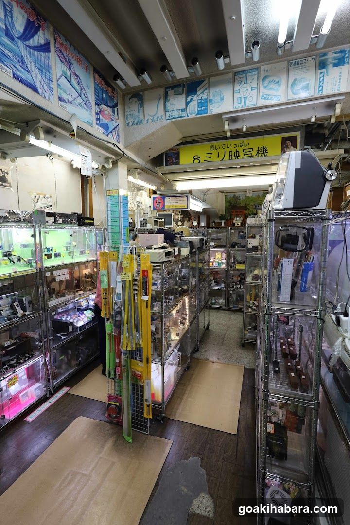 Interior of a Japanese shop with various products and displays