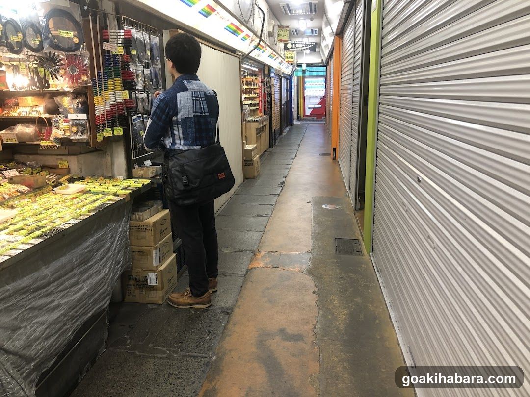 Market Alleyway with Shopper