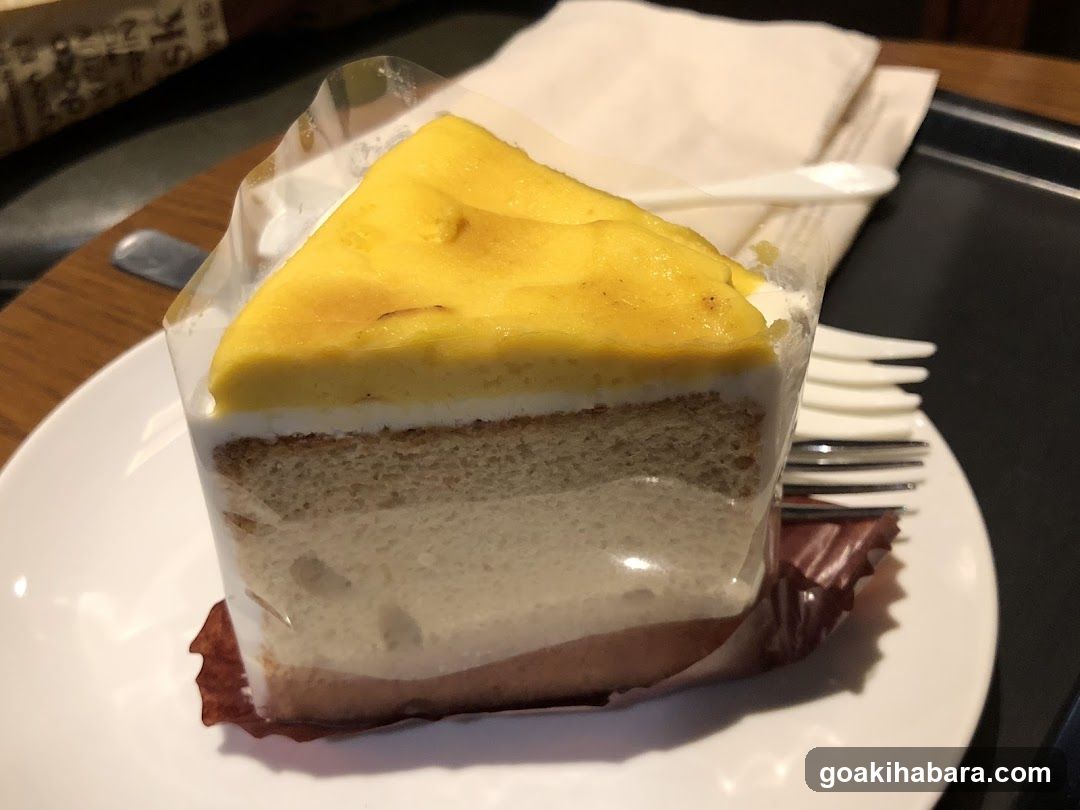 Mango Layer Cake Slice