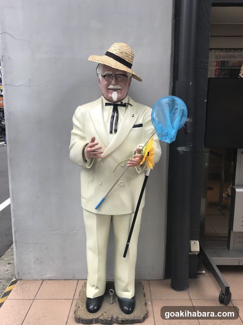 KFC Statue with Butterfly Net