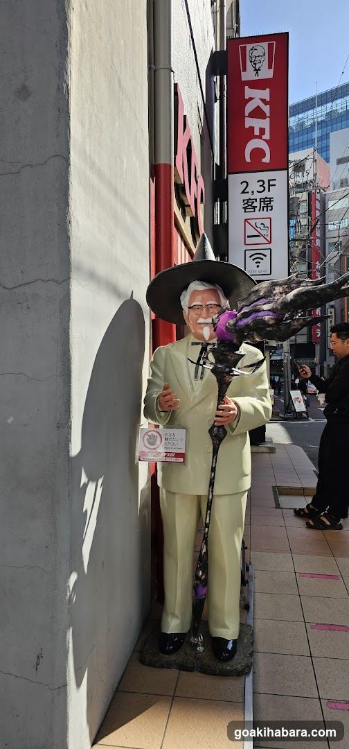 KFC Colonel Statue with Witch Hat