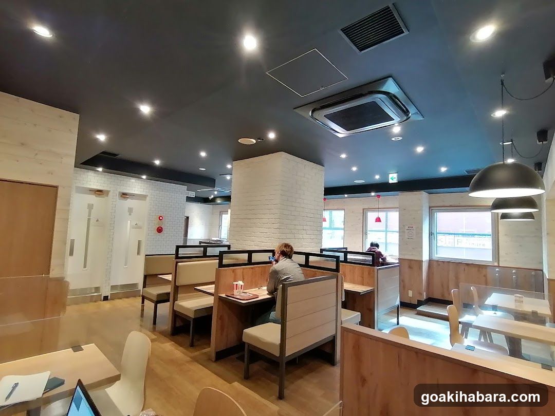 Restaurant Interior with Booth Seating