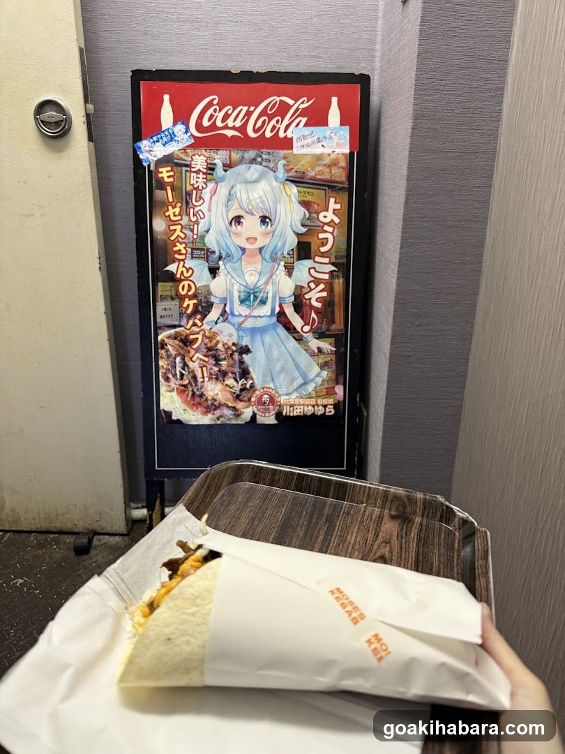Anime Poster and Food Tray